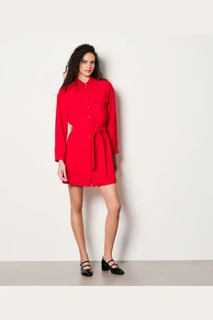 Etam Korte overhemdsjurk met riem - ROCKY - XS -