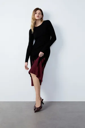 Etam Lange geribbelde jurk - GERICA - XS -