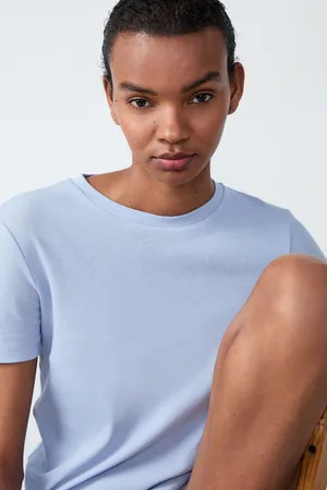 Etam T-shirt met korte mouwen geribd katoenen - SALVA - XS -