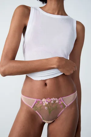 Etam String van geborduurde tule - DOUCEUR - 32 -