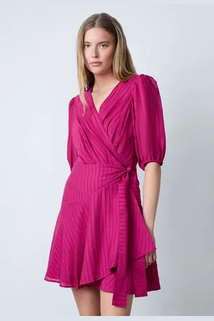 Etam Korte katoenen jurk met pofmouwen - SONI - XS -