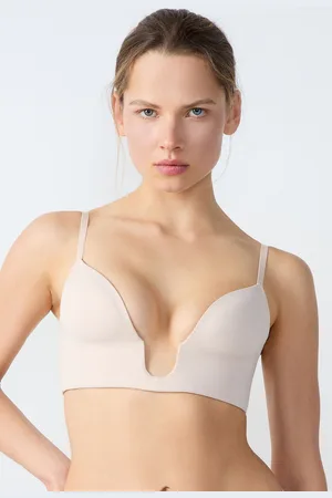 Etam Satijnen beha, zonder beugels, fijne cups, speciaal decolleté - BRIDE TO BE - S -