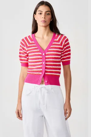 Etam Gestreept vest met korte mouwen - GENIA CARDI - XS -