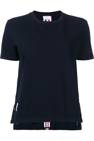 Thom Browne RWB stripe relaxed piqu?? T