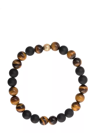 Nialaya Heren Armbanden - Elasticated stone bracelet