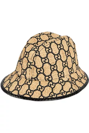 Gucci GG fedora hat with snakeskin