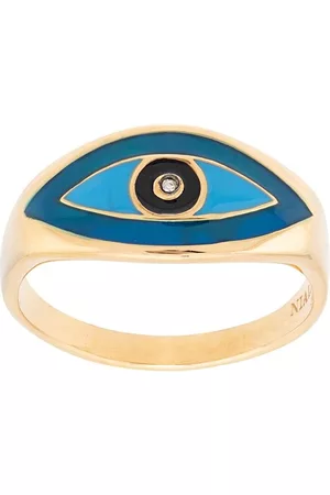 Nialaya Heren Ringen - Evil eye ring