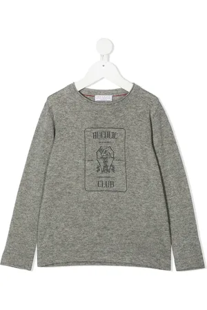 Brunello Cucinelli Long sleeve printed T
