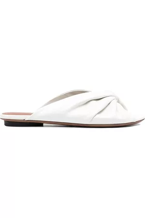 L'Autre Chose Twist front leather sandals