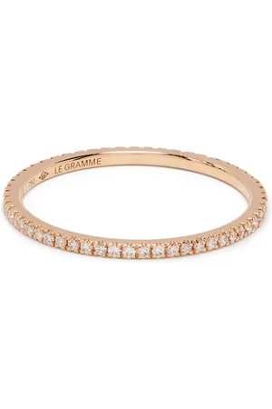 Le Gramme 18kt gold 1g diamond pav?? ring