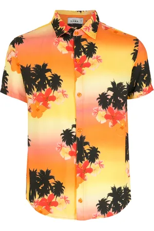 AMIR SLAMA Tropical print short