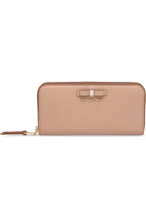 Miu Miu Madras leather bow