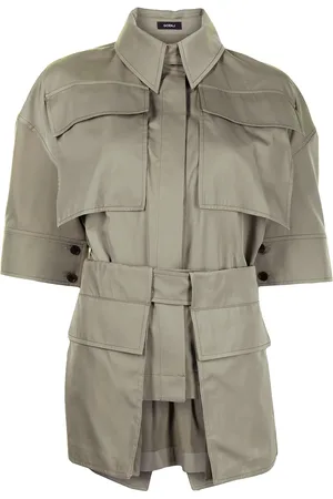 GOEN.J Belted cotton