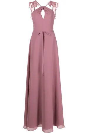 Marchesa Notte Frilled halter
