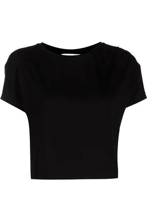 Marchesa Notte Round neck cropped T