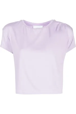 Marchesa Notte Round neck cropped T