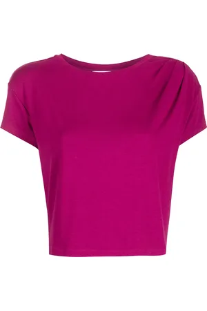 Marchesa Notte Round neck cropped T