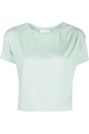 Marchesa Notte Round neck cropped T