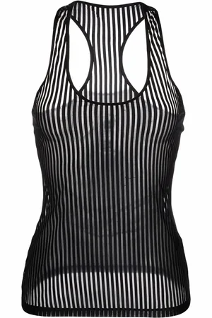 MAISON CLOSE Bande ?? Part striped tank top