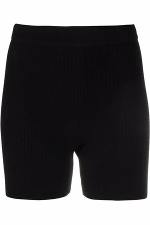 Jacquemus Le Short Arancia ribbed biker shorts