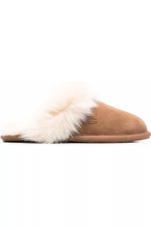 UGG Scuff Sis fur-trimmed slippers
