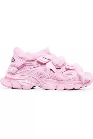 Balenciaga Faux-fur Track sandals