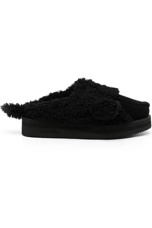 DOUBLET Heren Slippers - Faux-fur animal slippers