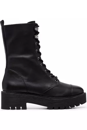 Michael Kors Dames Platform Schoenen - Bryce leather platform combat boots