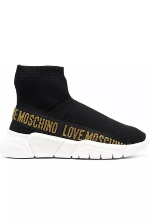 Love Moschino Dames Sokken - Debossed-logo sock sneakers