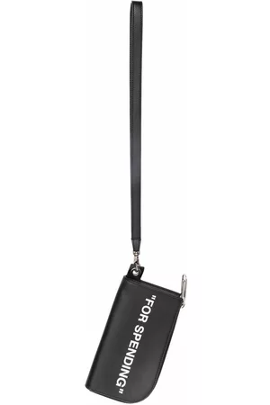 OFF-WHITE Slogan-print lanyard wallet