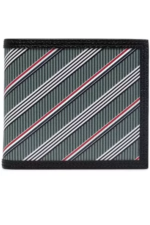 Thom Browne Heren Portefeuilles - Striped bi-fold wallet
