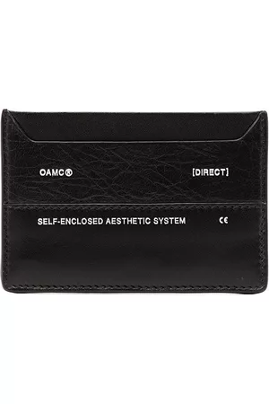 OAMC Logo-print leather wallet