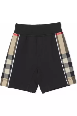 Burberry Vintage Check-panel cotton shorts