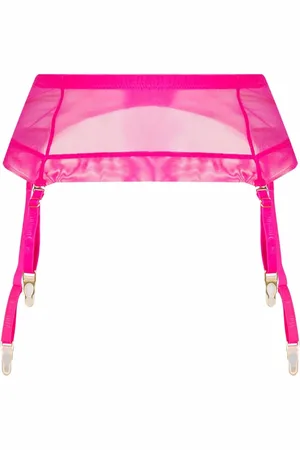 MAISON CLOSE Sheer garter belt