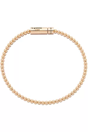 Le Gramme Heren Armbanden - 18K yellow bead-chain bracelet