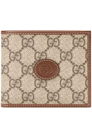 Gucci Heren Portefeuilles - Interlocking G logo-plaque bi-fold wallet