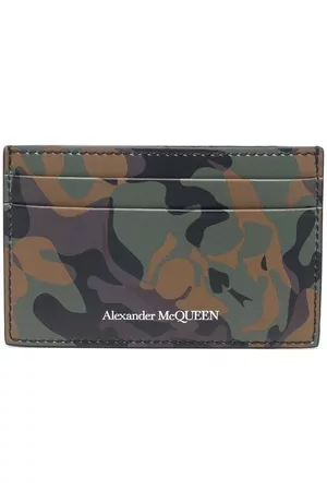 Alexander McQueen Logo-print camouflage cardholder