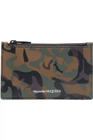 Alexander McQueen Camouflage print cardholder