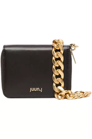 JUUN.J Logo-plaque cable-link wallet