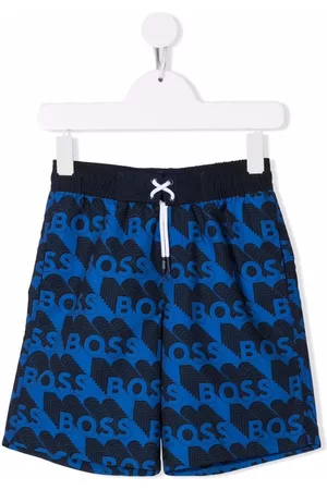 HUGO BOSS Logo-print swim shorts