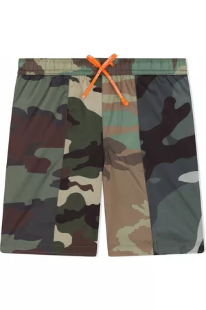 Dolce & Gabbana Kids Jongens Shorts - Camouflage swim short