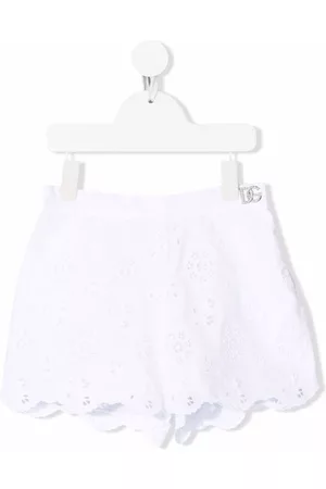 Dolce & Gabbana Floral-embroidered lace shorts