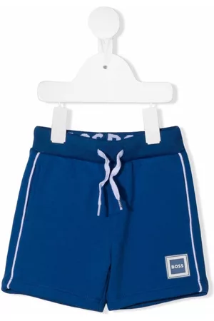 BOSS Kidswear Logo-patch track shorts