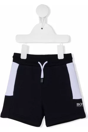 BOSS Kidswear Logo-print track shorts