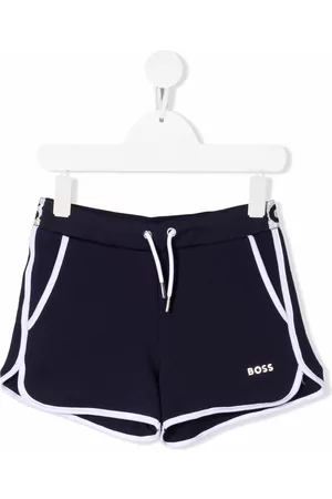HUGO BOSS Logo-waistband cotton shorts