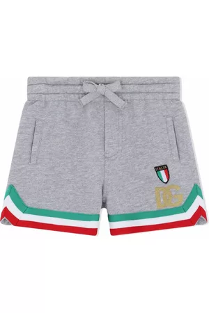 Dolce & Gabbana Kids Jongens Shorts - Italian stripe-border shorts