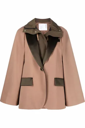 SACAI Single breasted cape