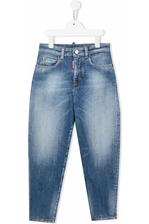 Dsquared2 Kids Mid-rise slim-cut jeans