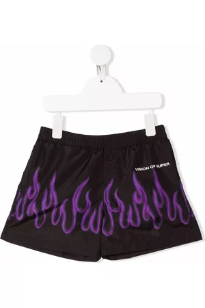 Vision Of Super Zwembroeken - Flame-print swimshorts