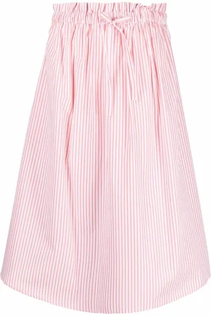 Woolrich Striped poplin skirt